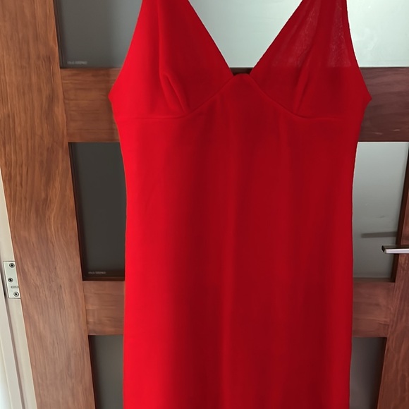 Mariella Burani red dress 100% acrylic - Picture 3 of 8